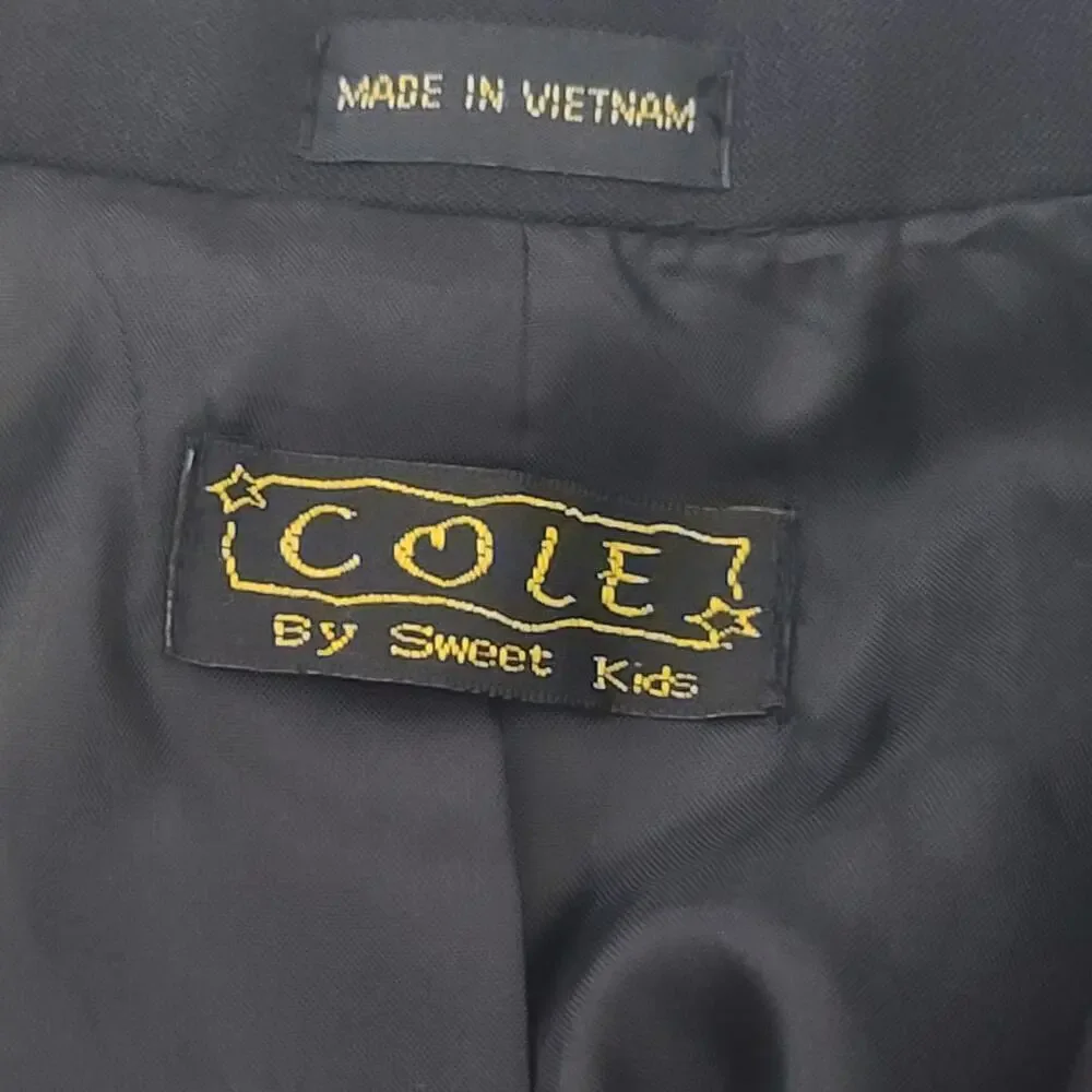 Cole by Sweet Kids boys Husky blazer black size 14H Formal Wedding Event Party